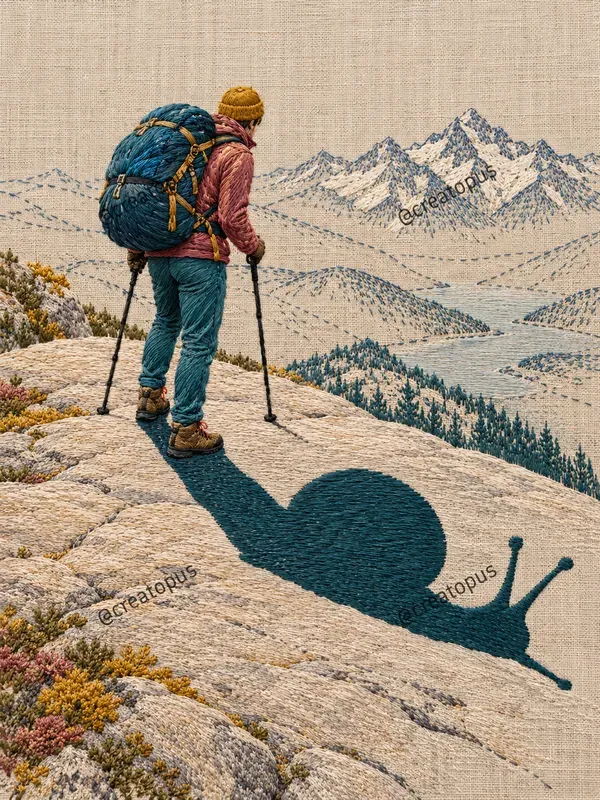 Surreal Embroidery Shadow Art Prints