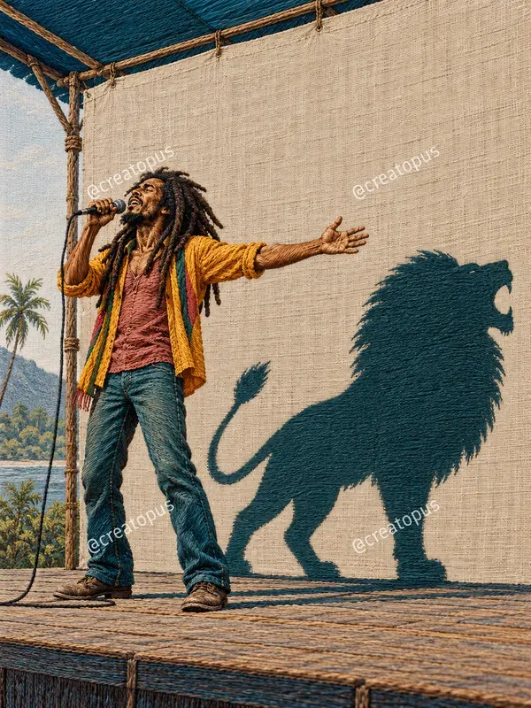 Surreal Embroidery Shadow Art Prints