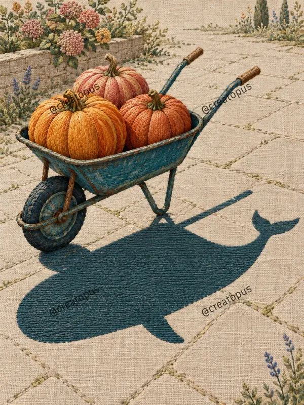 Surreal Embroidery Shadow Art Prints