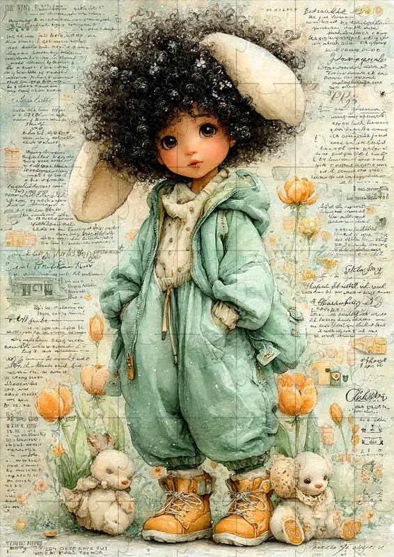 Vintage Easter Storybook Pages