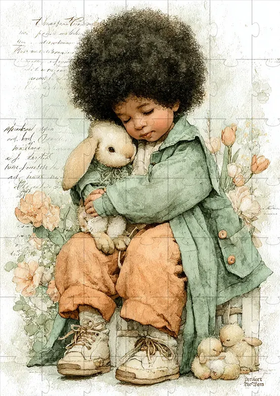 Vintage Easter Storybook Pages