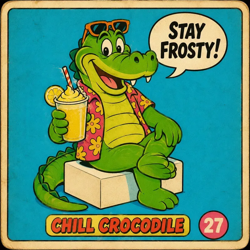 Retro Cool Cartoon Cards