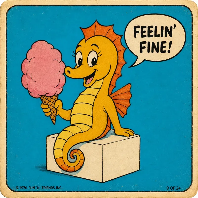 Retro Cool Cartoon Cards
