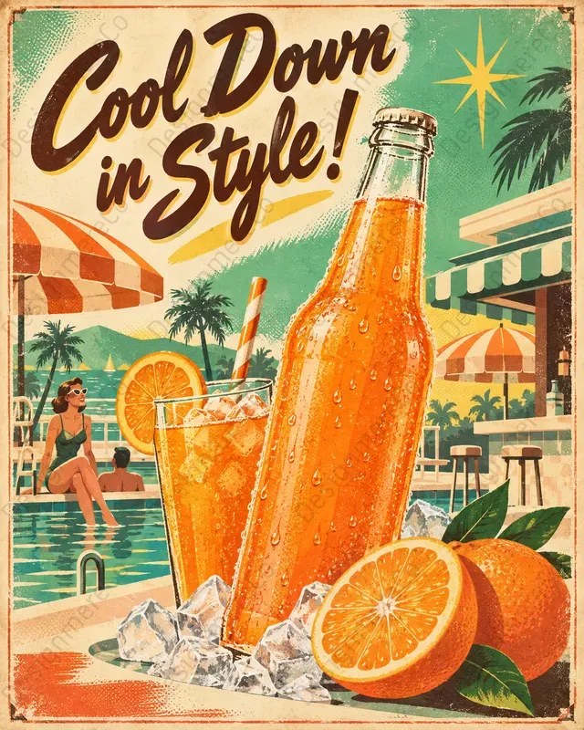 Midcentury Food Advertisement Posters