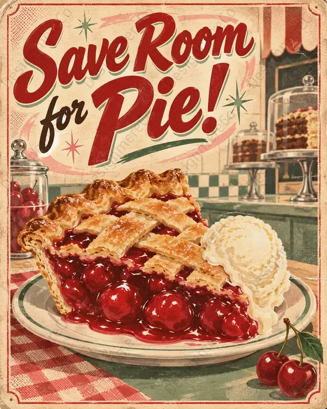 Midcentury Food Advertisement Posters
