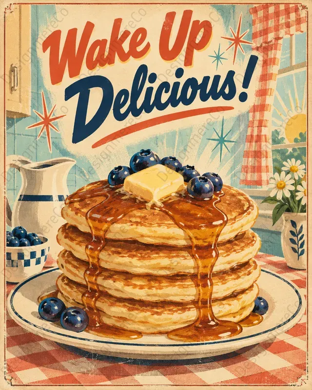 Midcentury Food Advertisement Posters