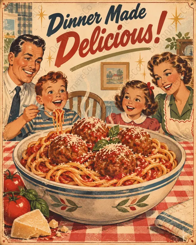 Midcentury Food Advertisement Posters