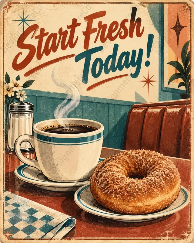 Midcentury Food Advertisement Posters