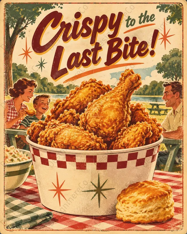 Midcentury Food Advertisement Posters