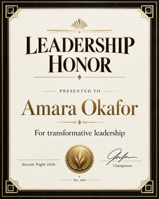 Professional Certificate Recognitions