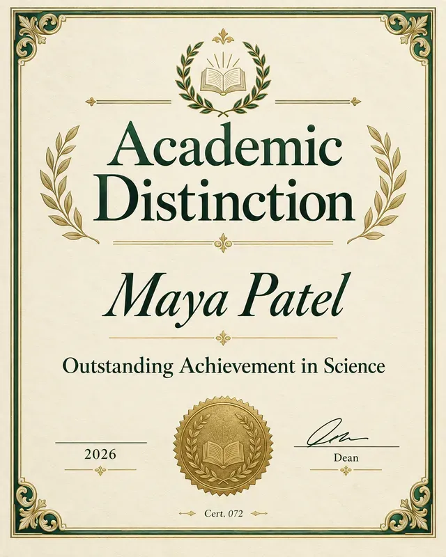 Professional Certificate Recognitions