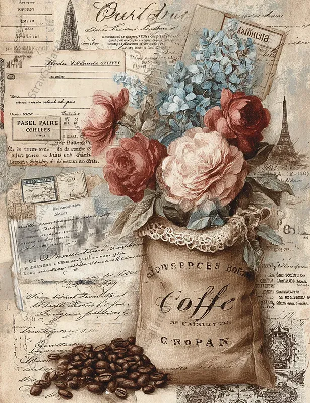 Coffee Junk Journal Ephemera Pages
