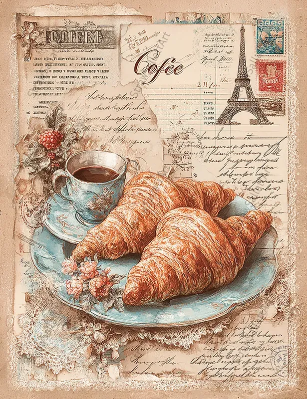 Coffee Junk Journal Ephemera Pages