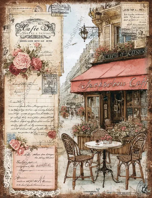 Coffee Junk Journal Ephemera Pages