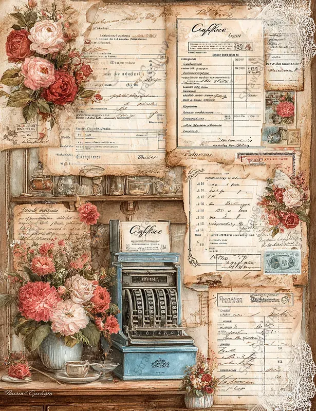 Coffee Junk Journal Ephemera Pages