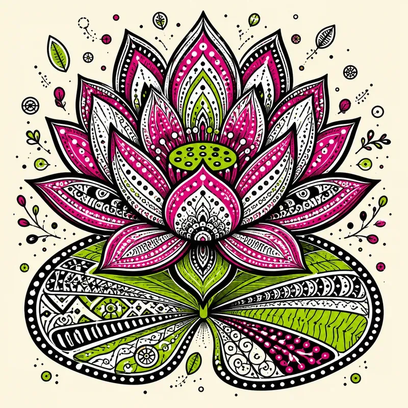 Intricate Zentangle Pattern Art