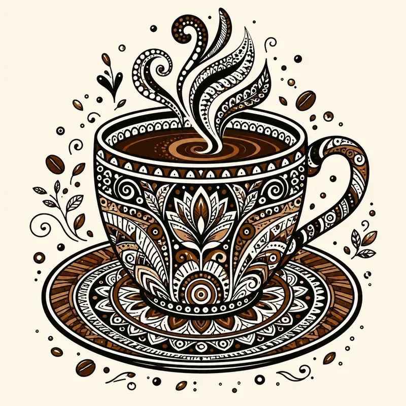 Intricate Zentangle Pattern Art