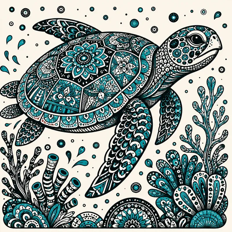 Intricate Zentangle Pattern Art