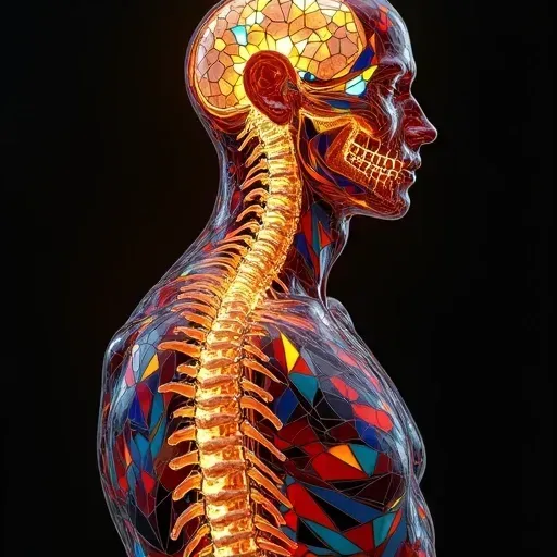 Stained Glass Spines Ethereal Anatomy