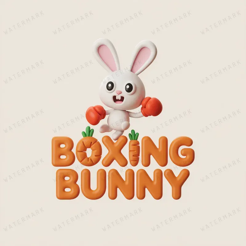 Whimsical 3D Clayart Logos