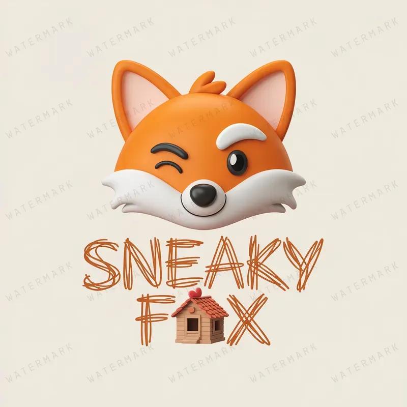 Whimsical 3D Clayart Logos