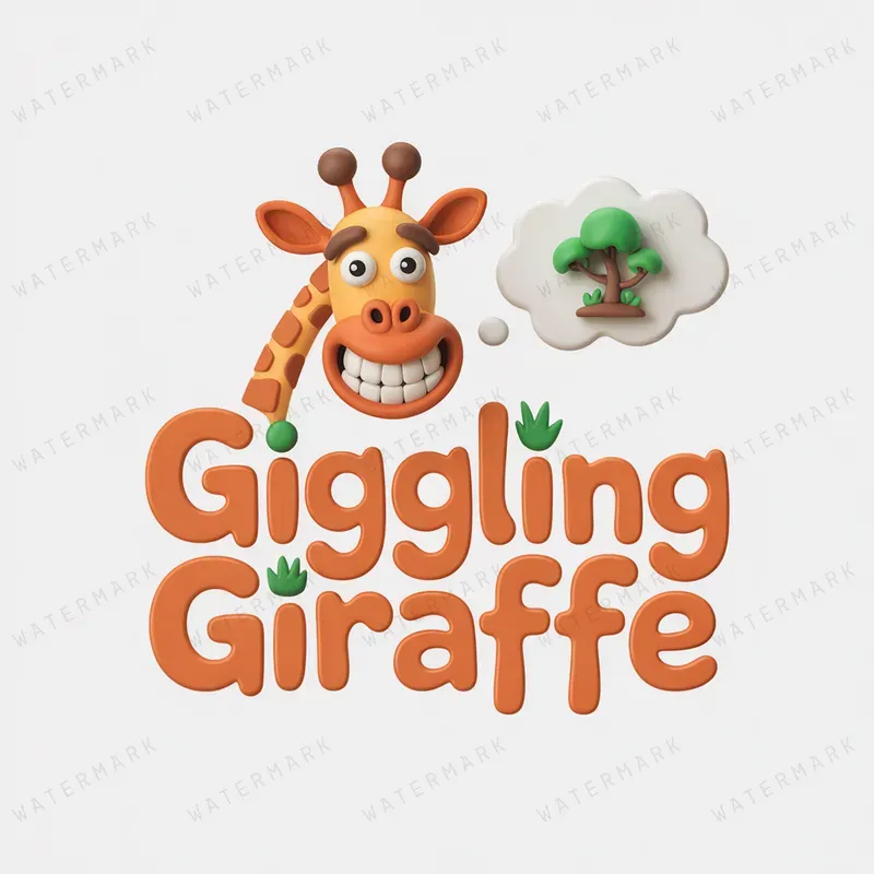 Whimsical 3D Clayart Logos