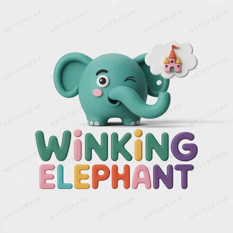 Whimsical 3D Clayart Logos
