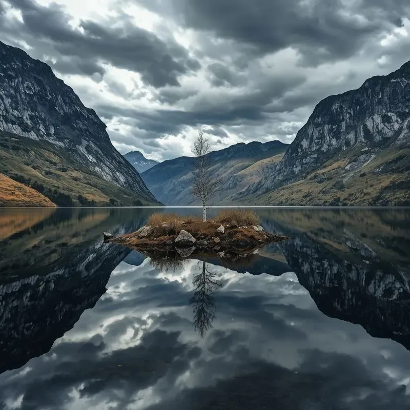Summer Lake Mirror Reflection Photos