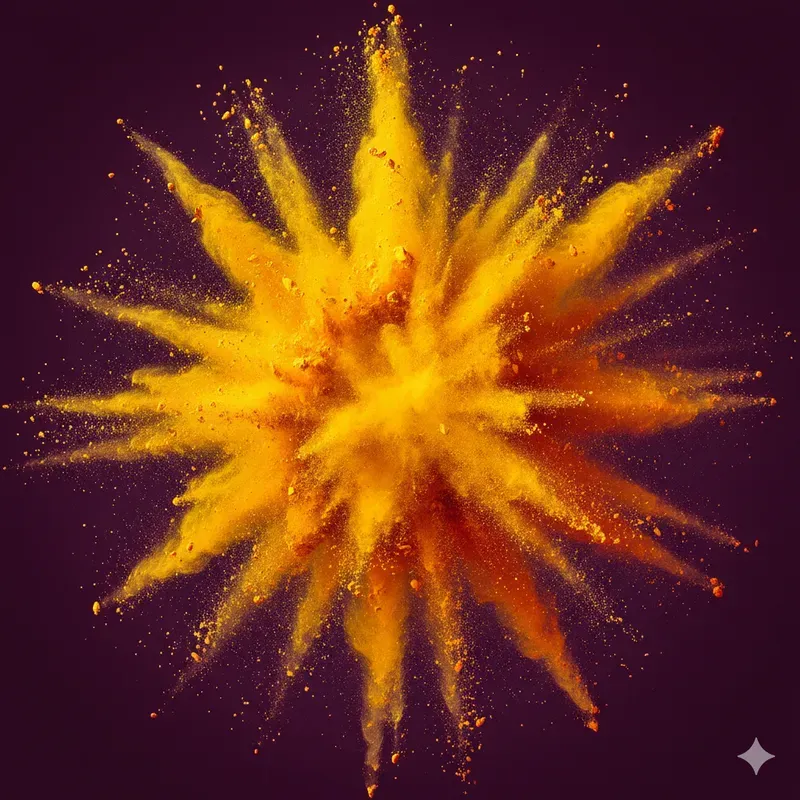Holi Powder Macro Explosions