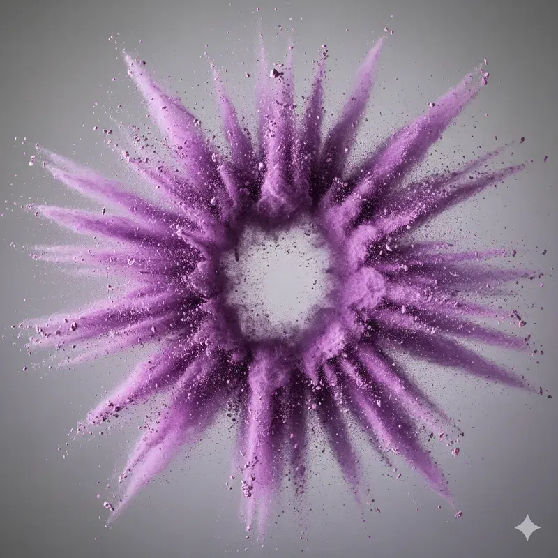 Holi Powder Macro Explosions