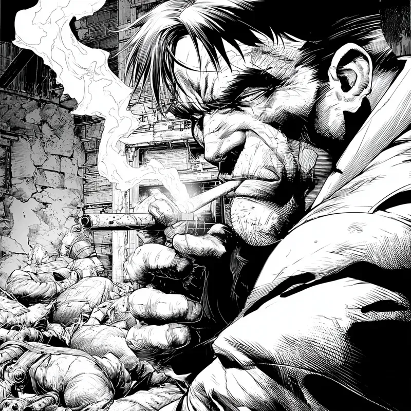 Dark Comic Book Illustrations Of Chaos