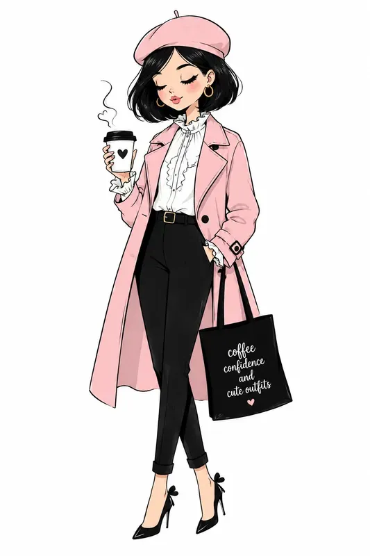 Chic Fashion Girl Illustrations