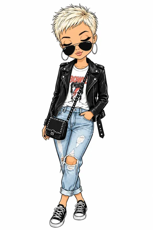 Chic Fashion Girl Illustrations
