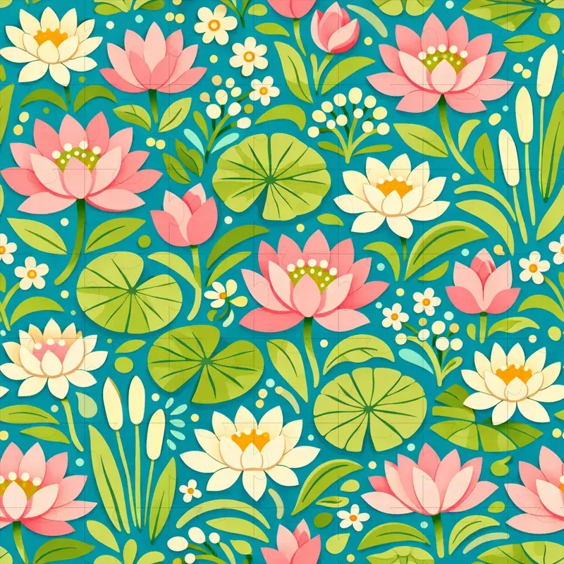 Modern Nature Abstract Seamless Patterns