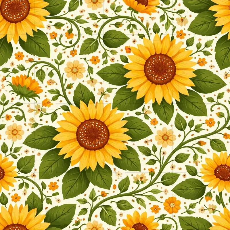 Modern Nature Abstract Seamless Patterns