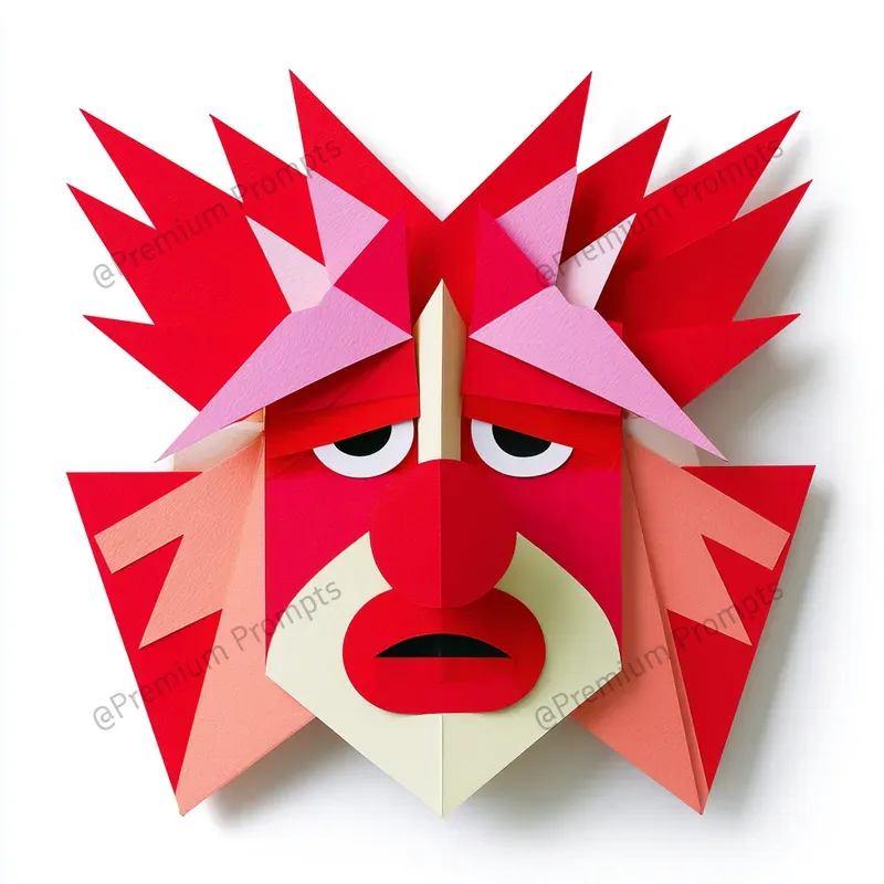 Chic Carnival Folded Paper Cut Cliparts