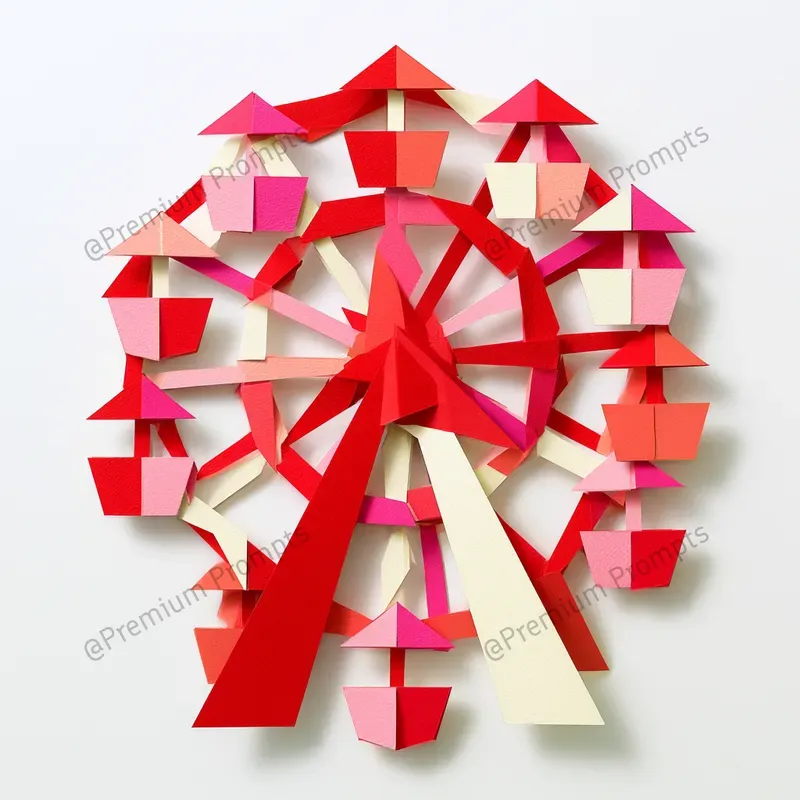 Chic Carnival Folded Paper Cut Cliparts