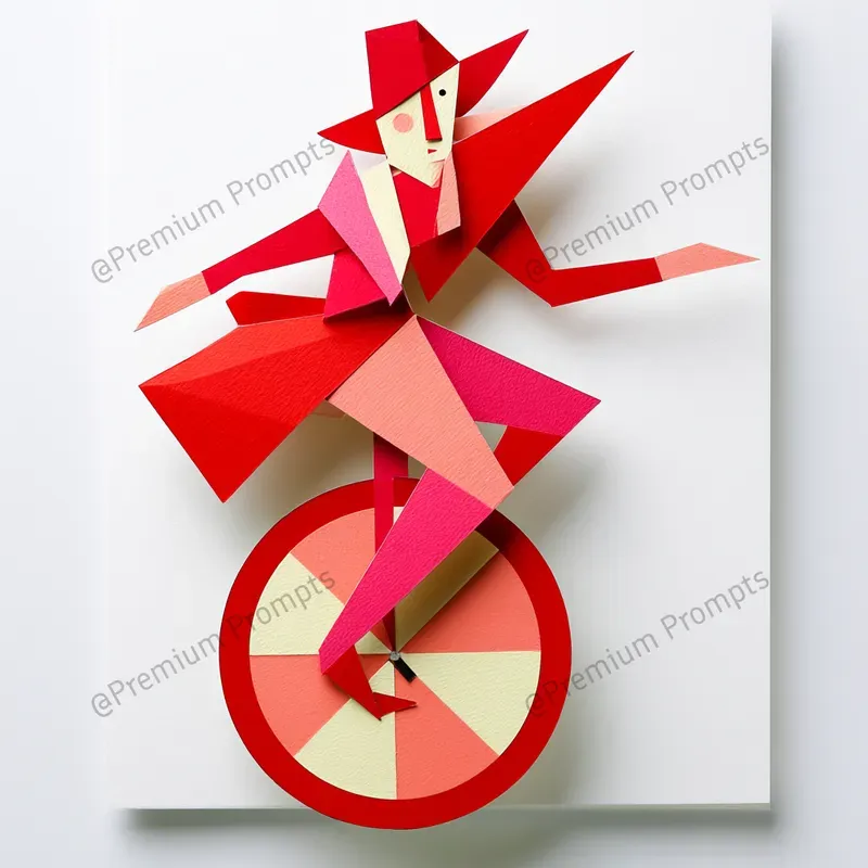 Chic Carnival Folded Paper Cut Cliparts