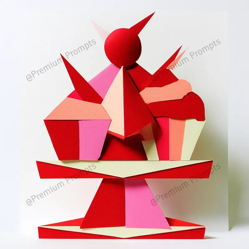 Chic Carnival Folded Paper Cut Cliparts