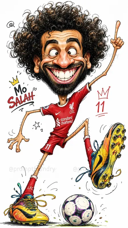 Funny Football Caricatures