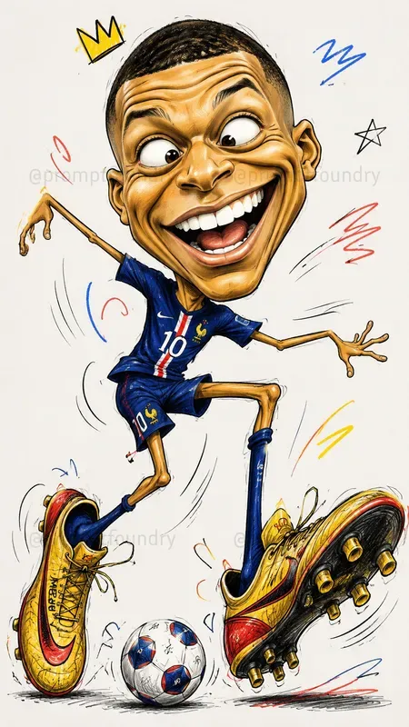 Funny Football Caricatures