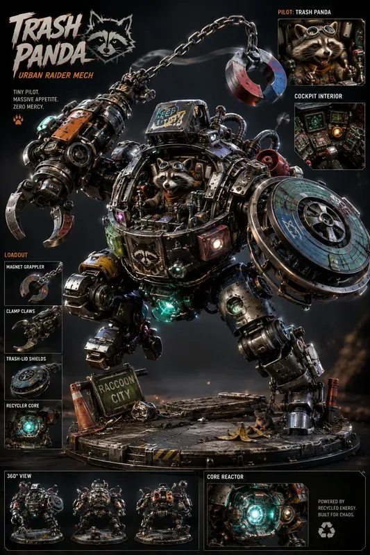 Tiny Animal Battle Mech Generator