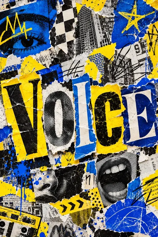 Bold Punk Collage Typography Posters