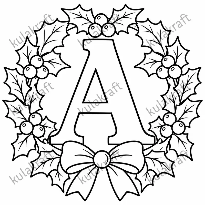 Christmas Letter Coloring Pages