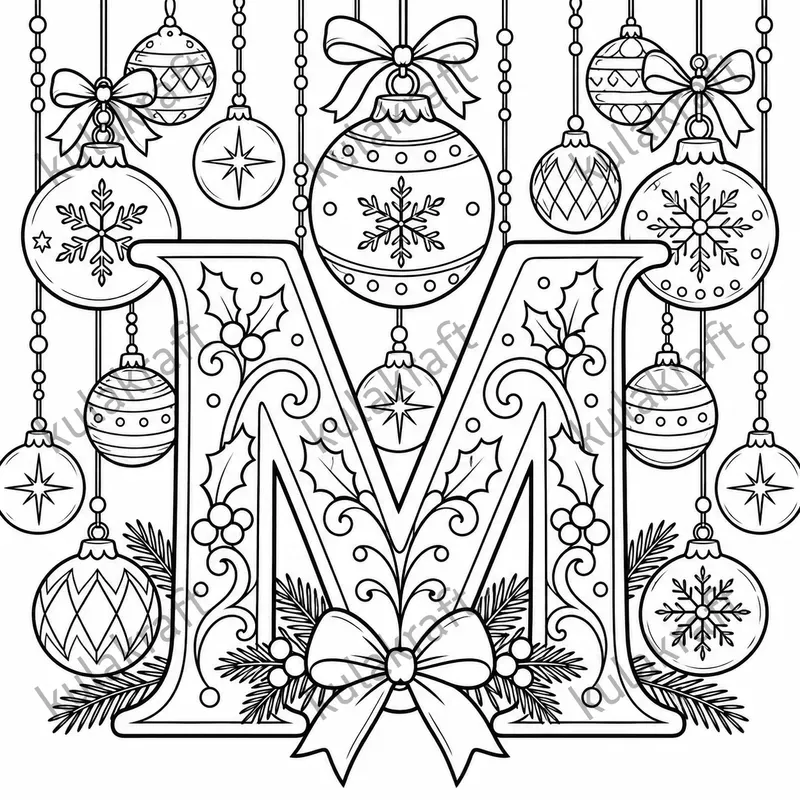 Christmas Letter Coloring Pages
