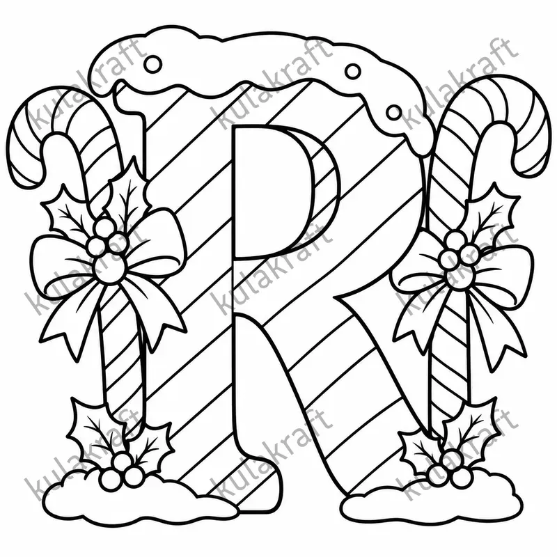 Christmas Letter Coloring Pages