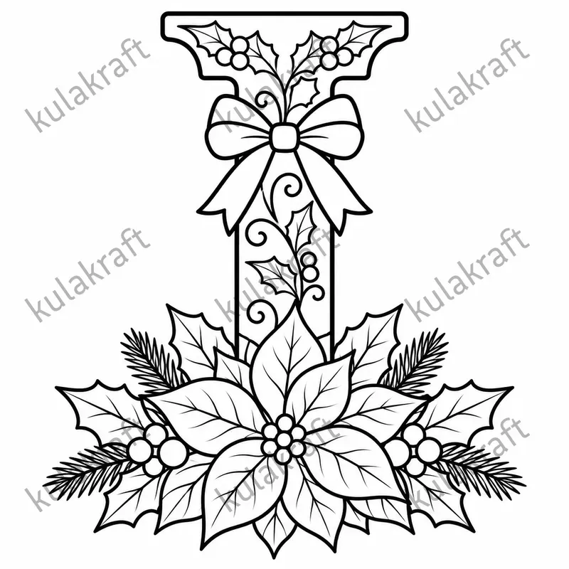 Christmas Letter Coloring Pages