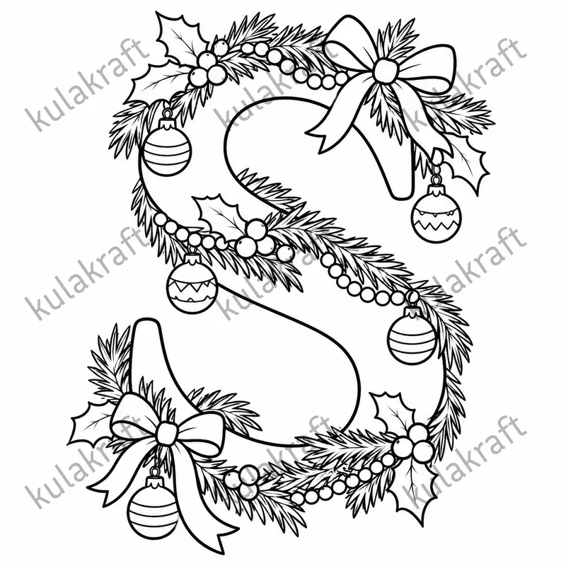 Christmas Letter Coloring Pages