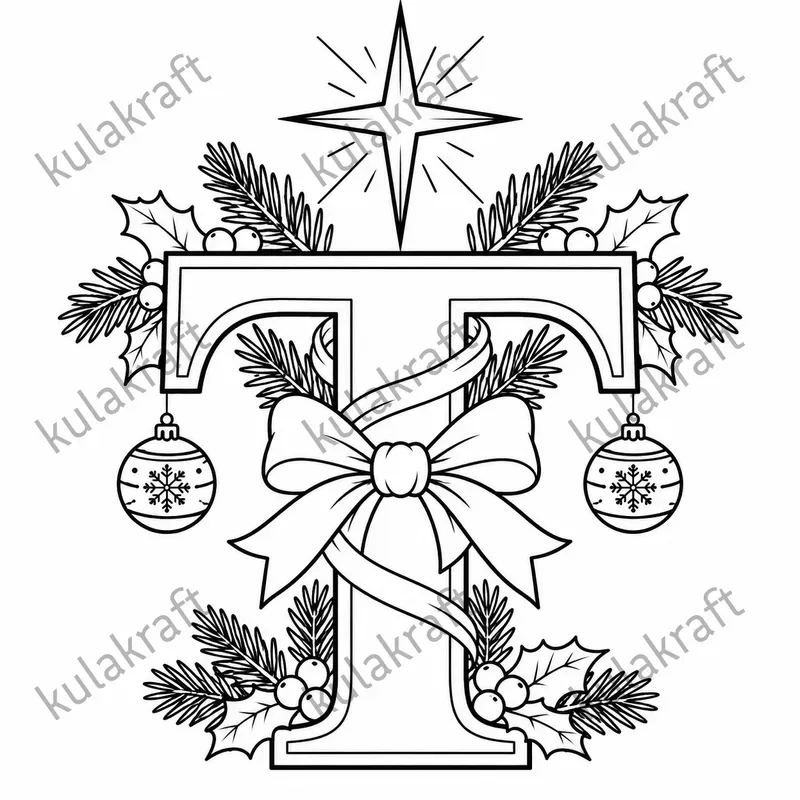 Christmas Letter Coloring Pages