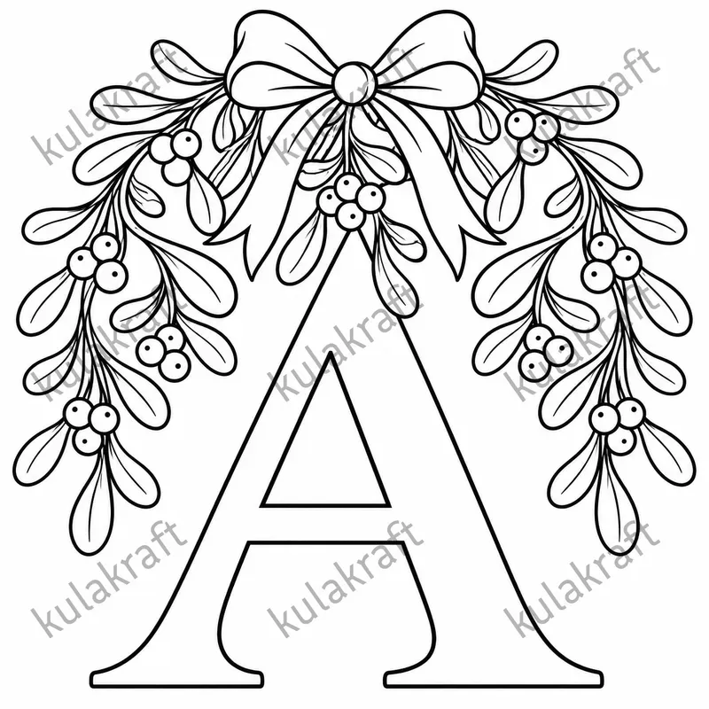 Christmas Letter Coloring Pages